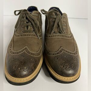 Cole Haan Morris Brown leather Oxford wingtip mens shoes